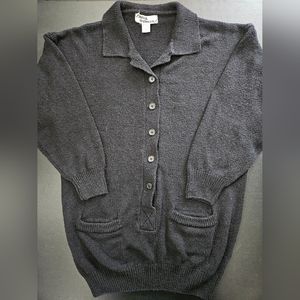 Silk Blend Daniel Sherman Oversize Black Cardigan - NWOT - Size L